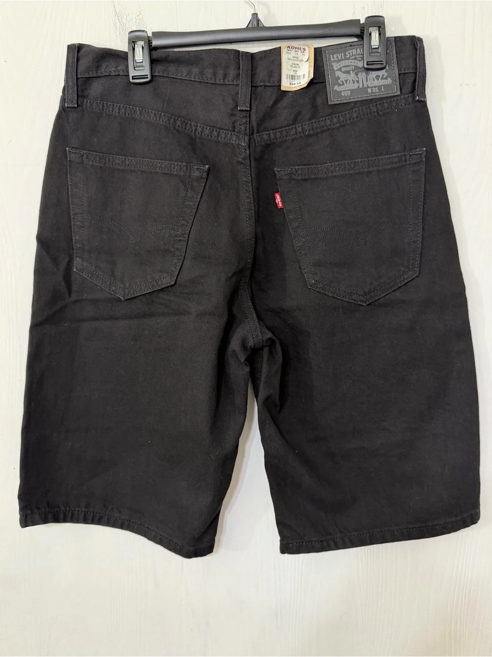 Levi’s 469 Loose Jean Shorts Black